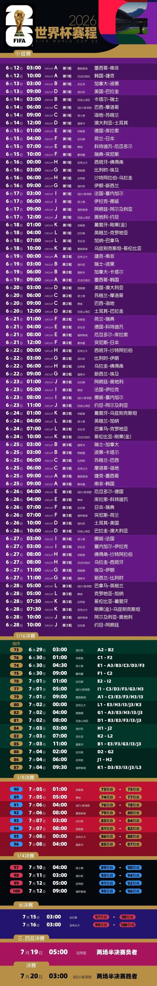 2026世界杯预选赛中国队赛程最新安排?