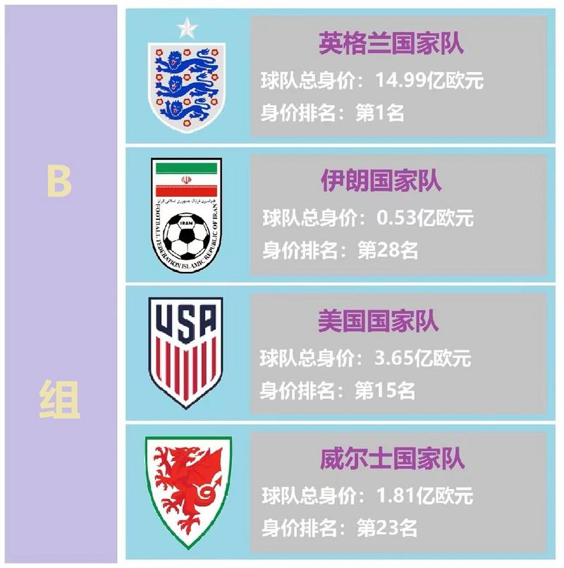 世界杯球队身价排行：哪支国家队阵容最昂贵？